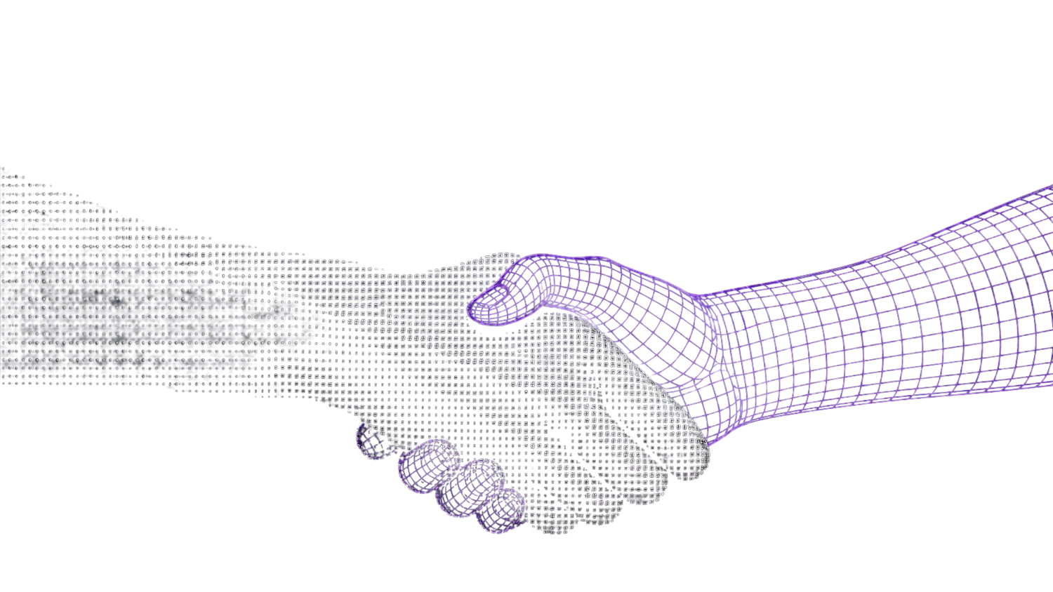 人與 AI 協作象徵：人類之手與 AI 之手相握，象徵企業從 AI Zero 走向 AI First 的夥伴關係